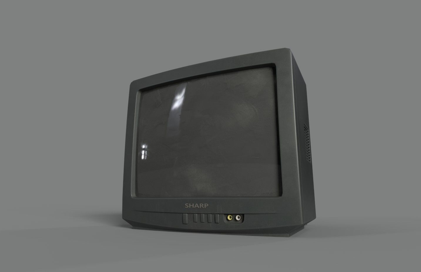 Game Ready TV Low-poly 3D model_4