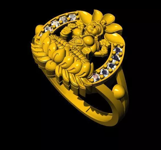 Laxmi Ring 3dm file 3D print model