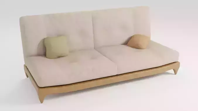 Compact stylish sofa with soft upholstery