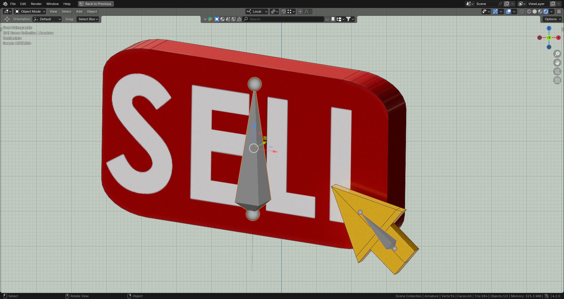 Marketing Icons - Sell Icon Low-poly 3D model_4