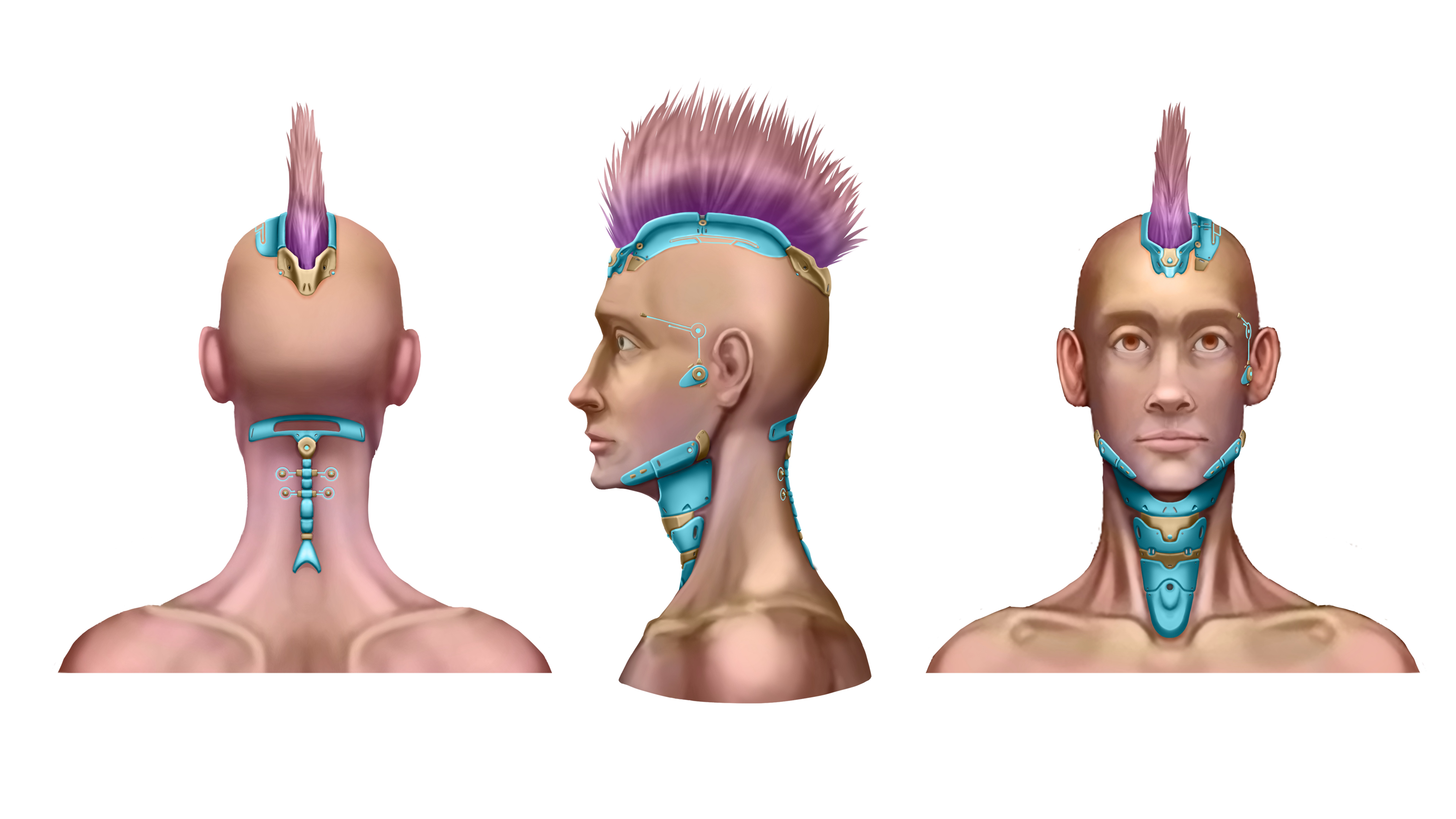 Cyberpunk in Motion Low-poly 3D model_10