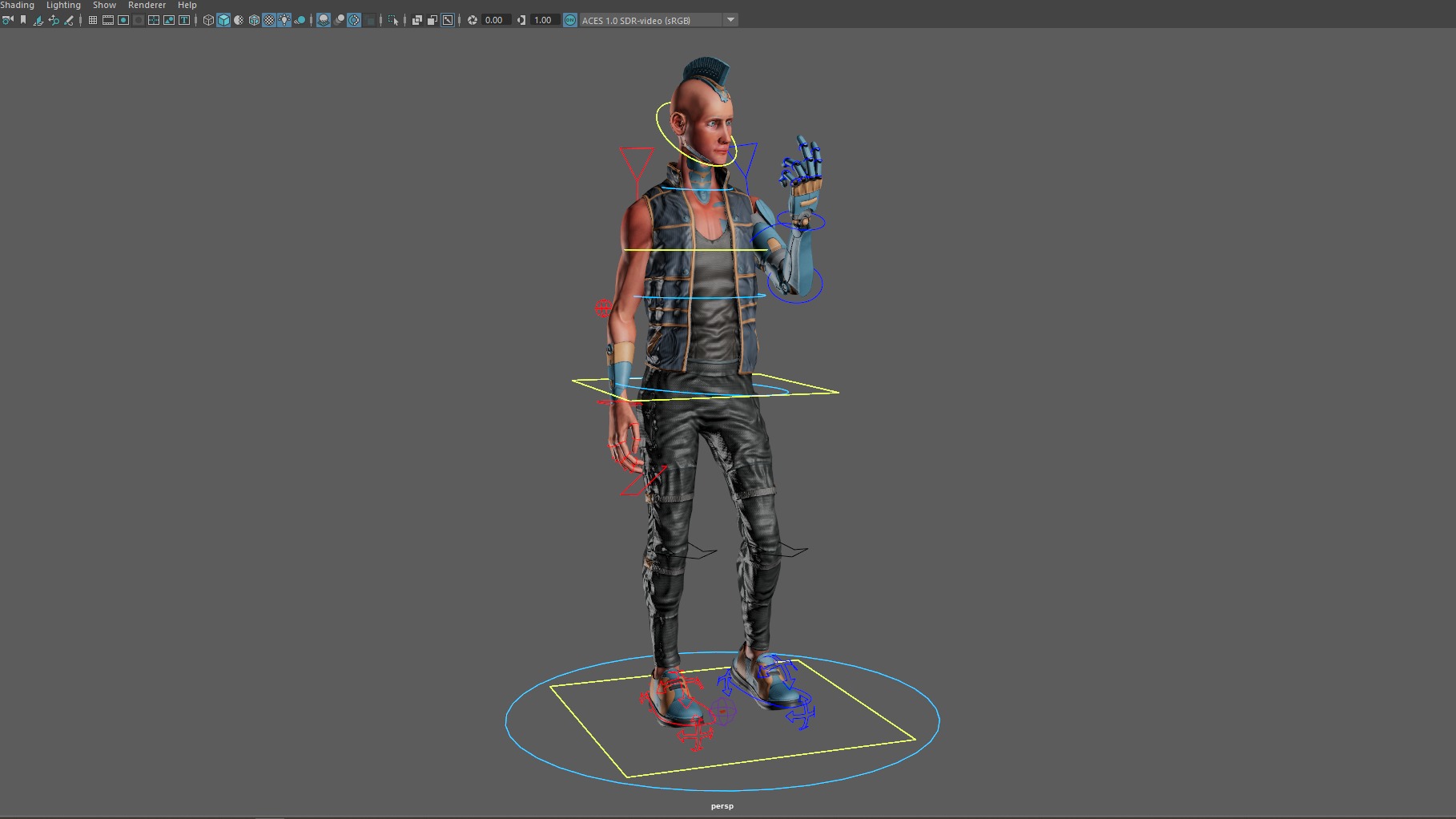 Cyberpunk in Motion Low-poly 3D model_23