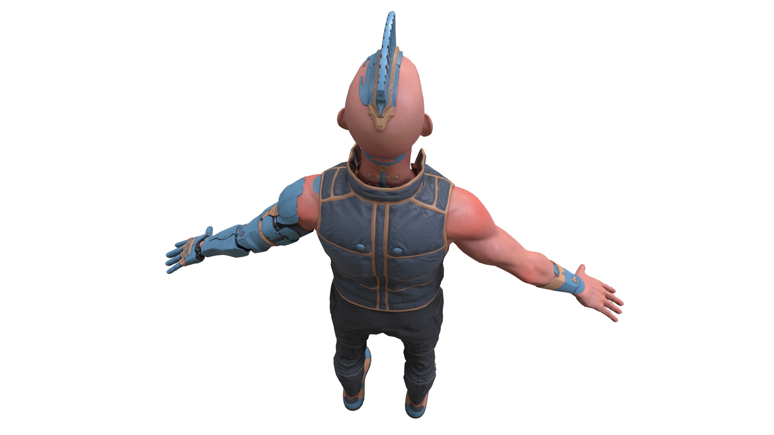 Cyberpunk in Motion Low-poly 3D model_32