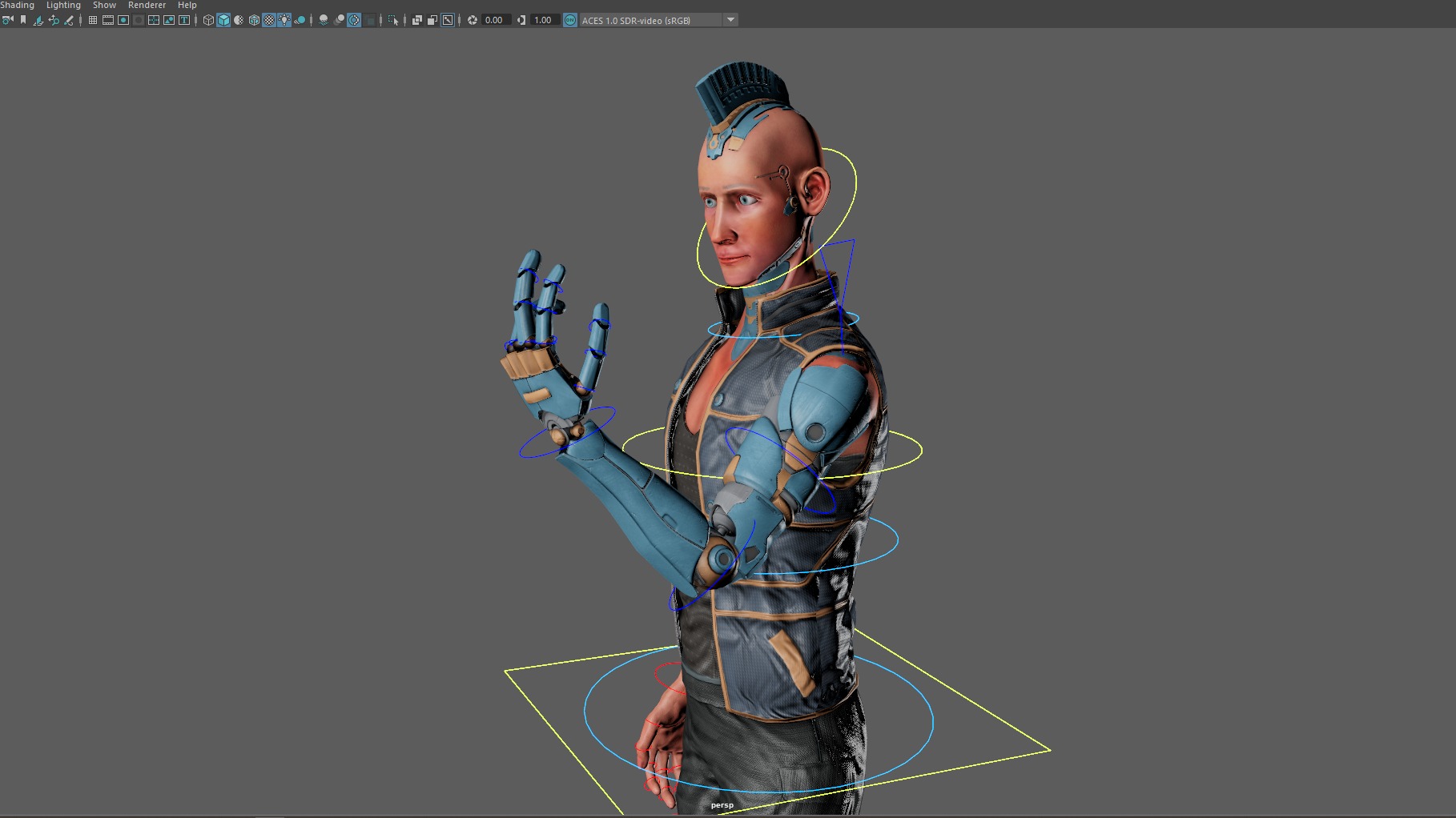 Cyberpunk in Motion Low-poly 3D model_22