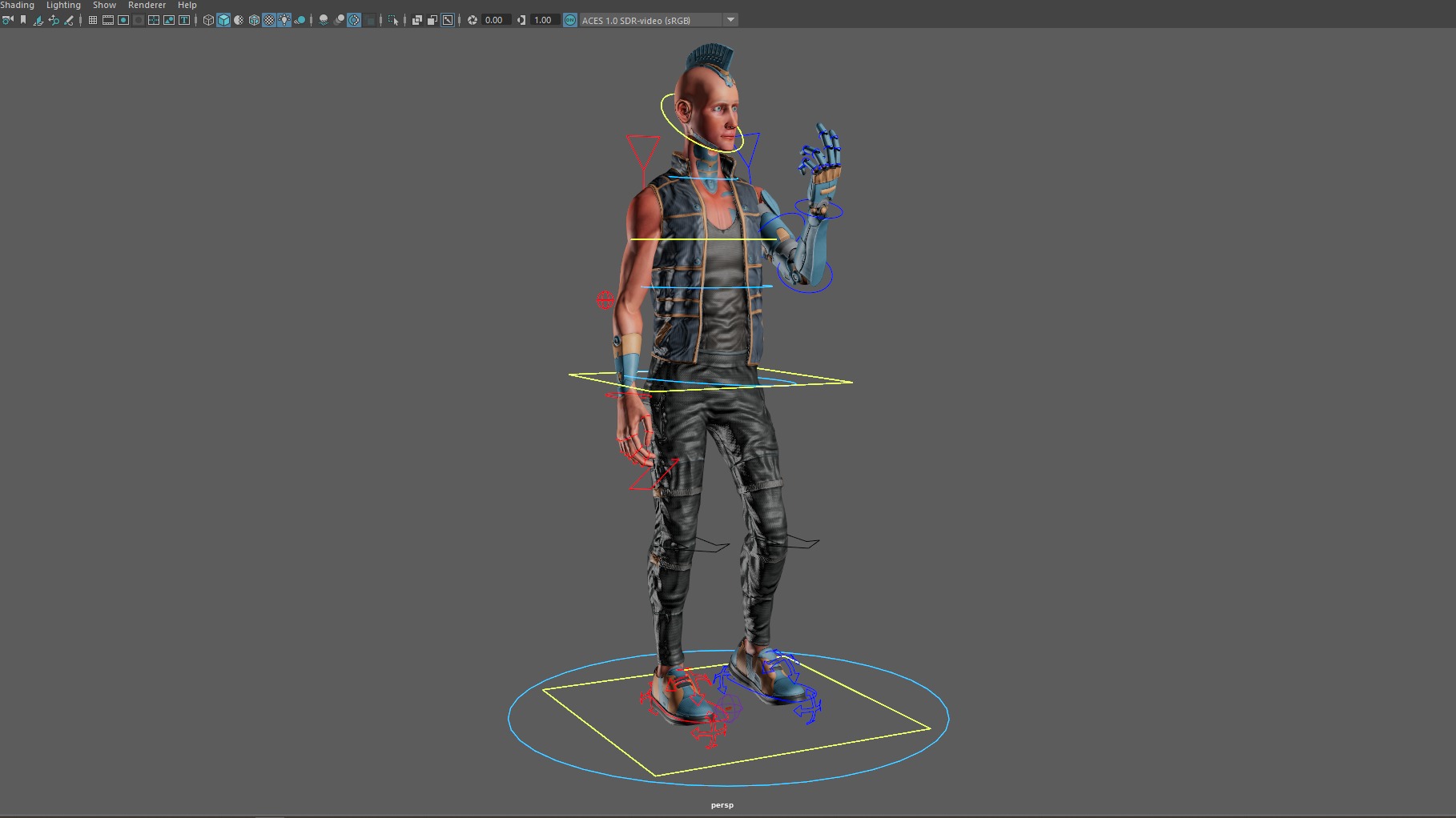 Cyberpunk in Motion Low-poly 3D model_21