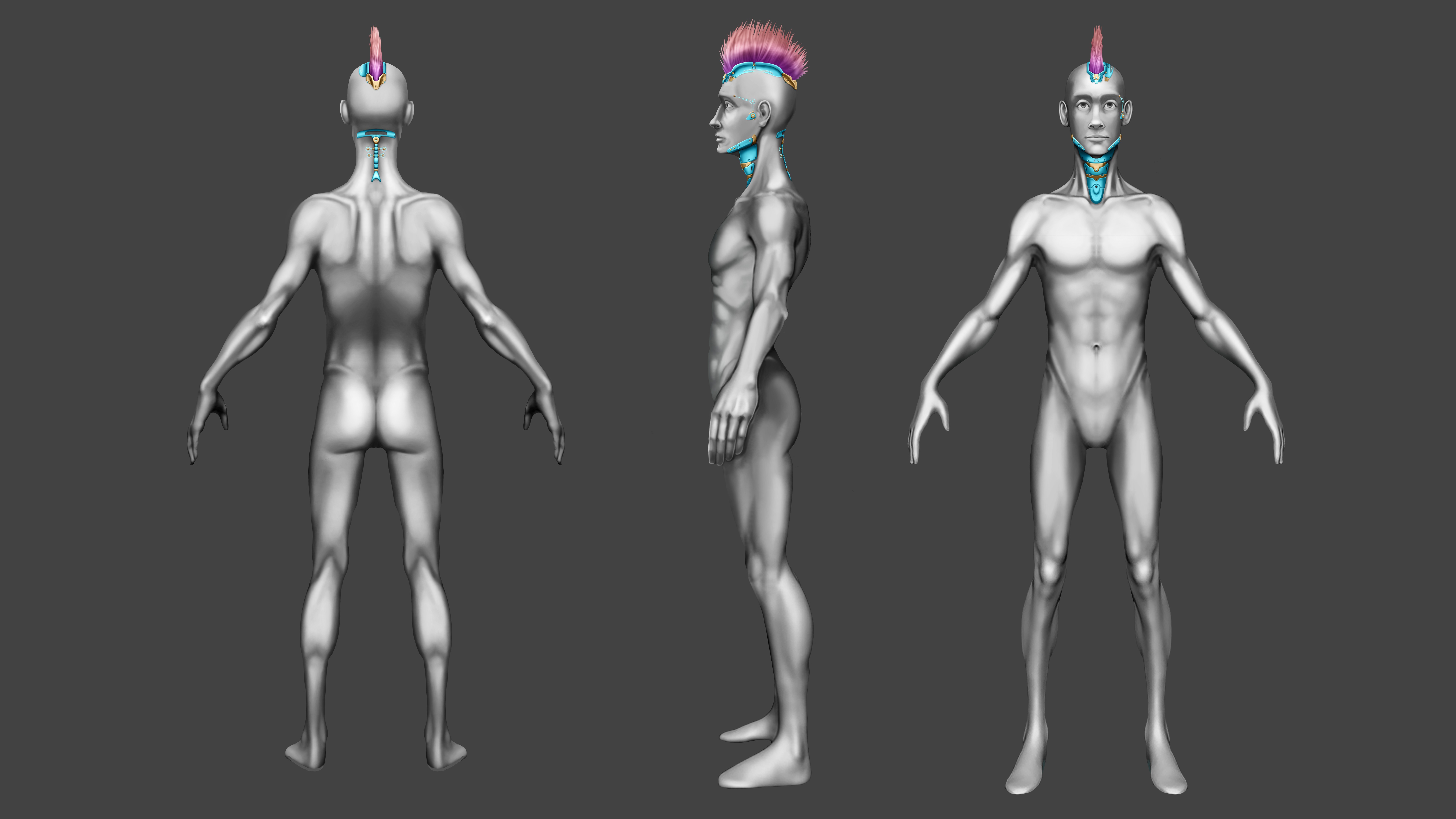 Cyberpunk in Motion Low-poly 3D model_7