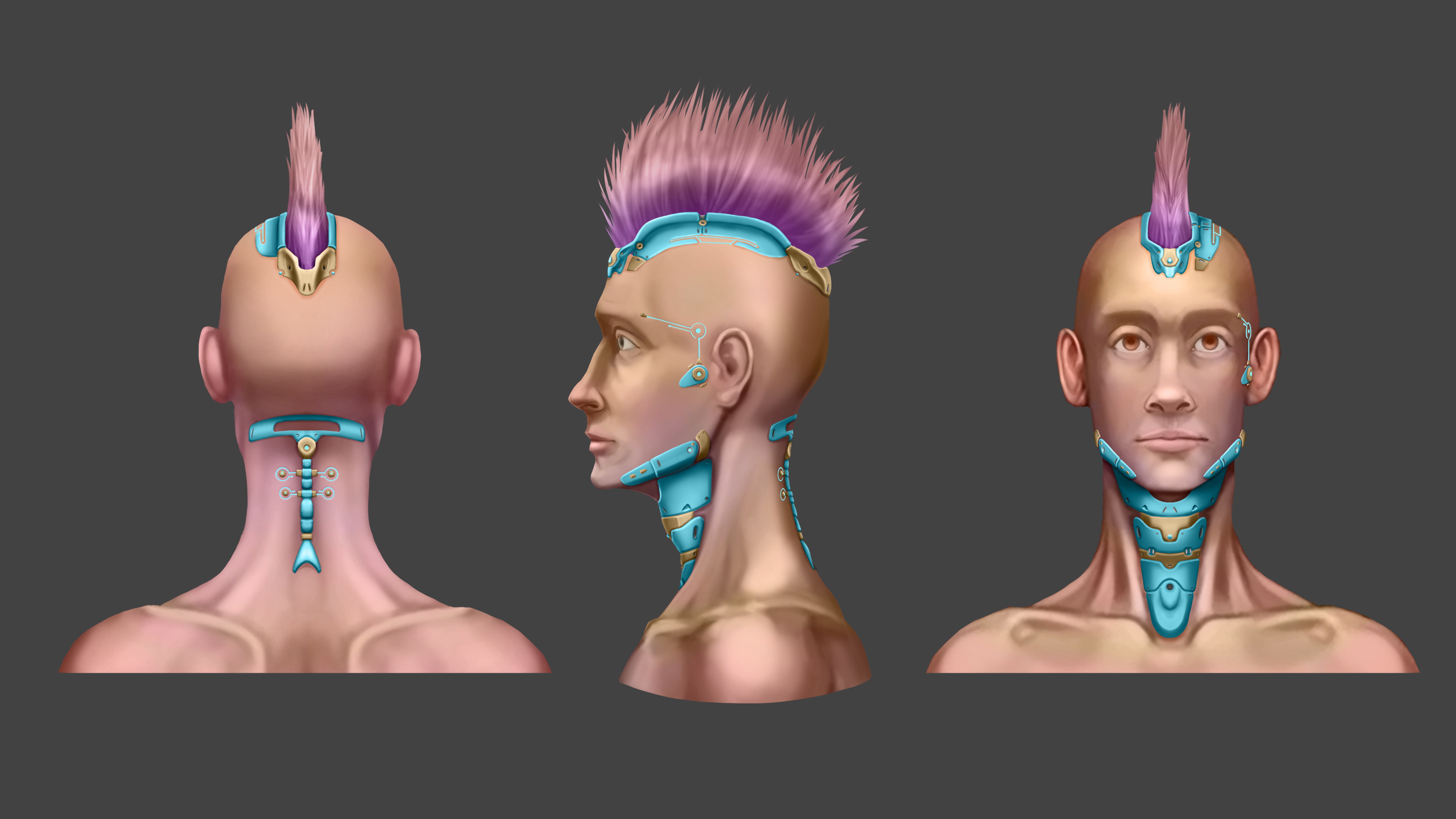 Cyberpunk in Motion Low-poly 3D model_9