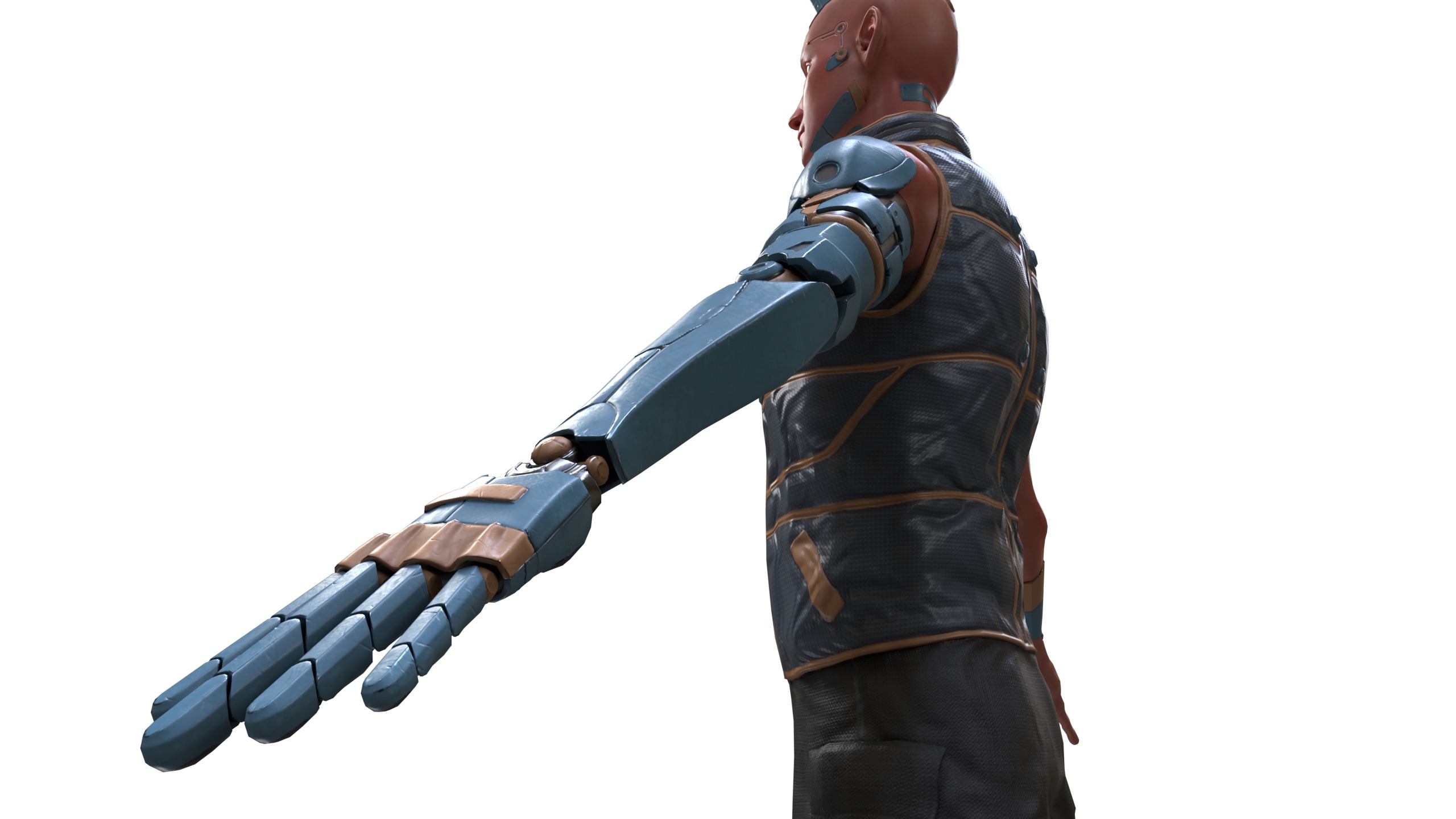 Cyberpunk in Motion Low-poly 3D model_30