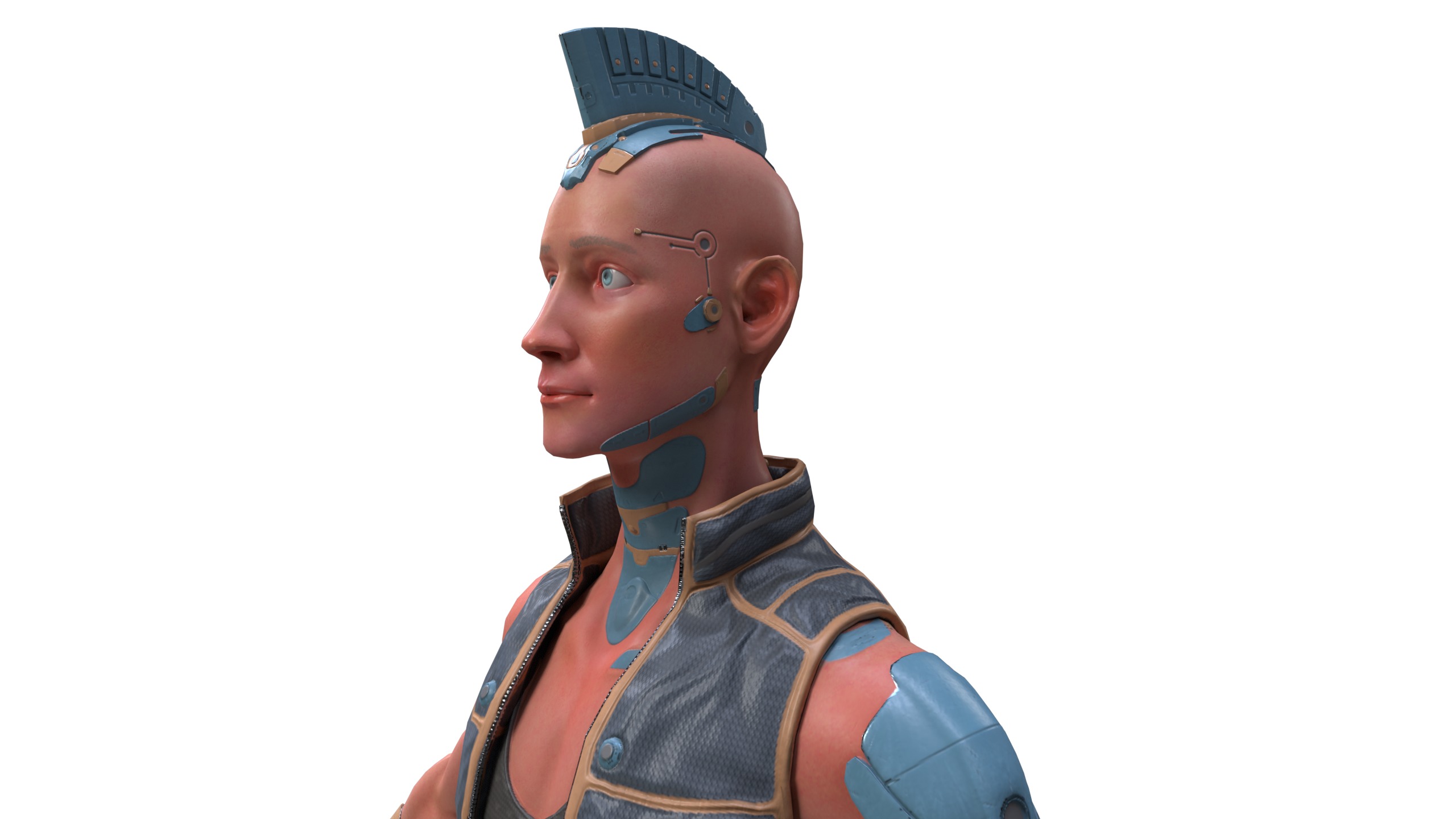 Cyberpunk in Motion Low-poly 3D model_27