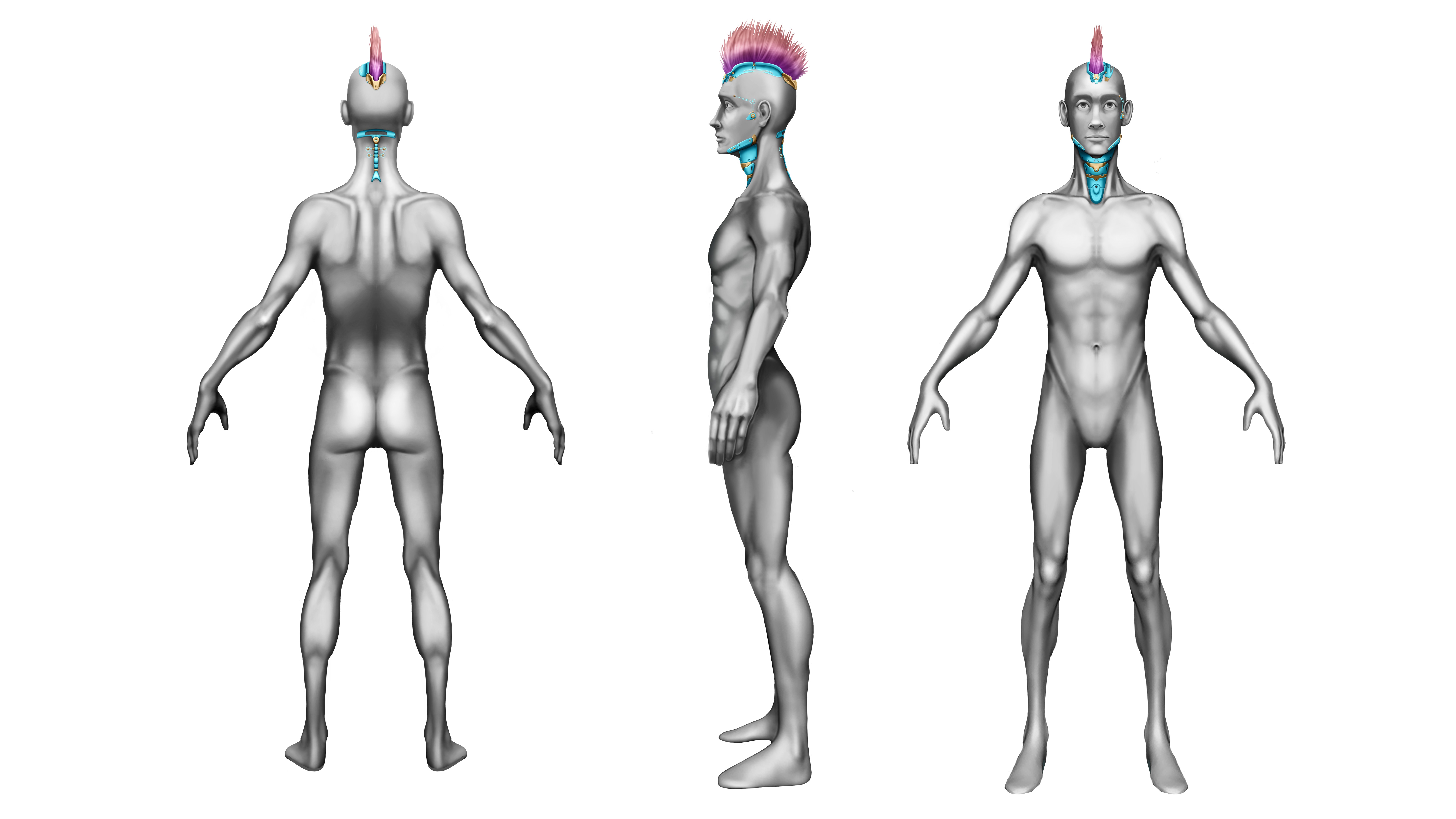 Cyberpunk in Motion Low-poly 3D model_8