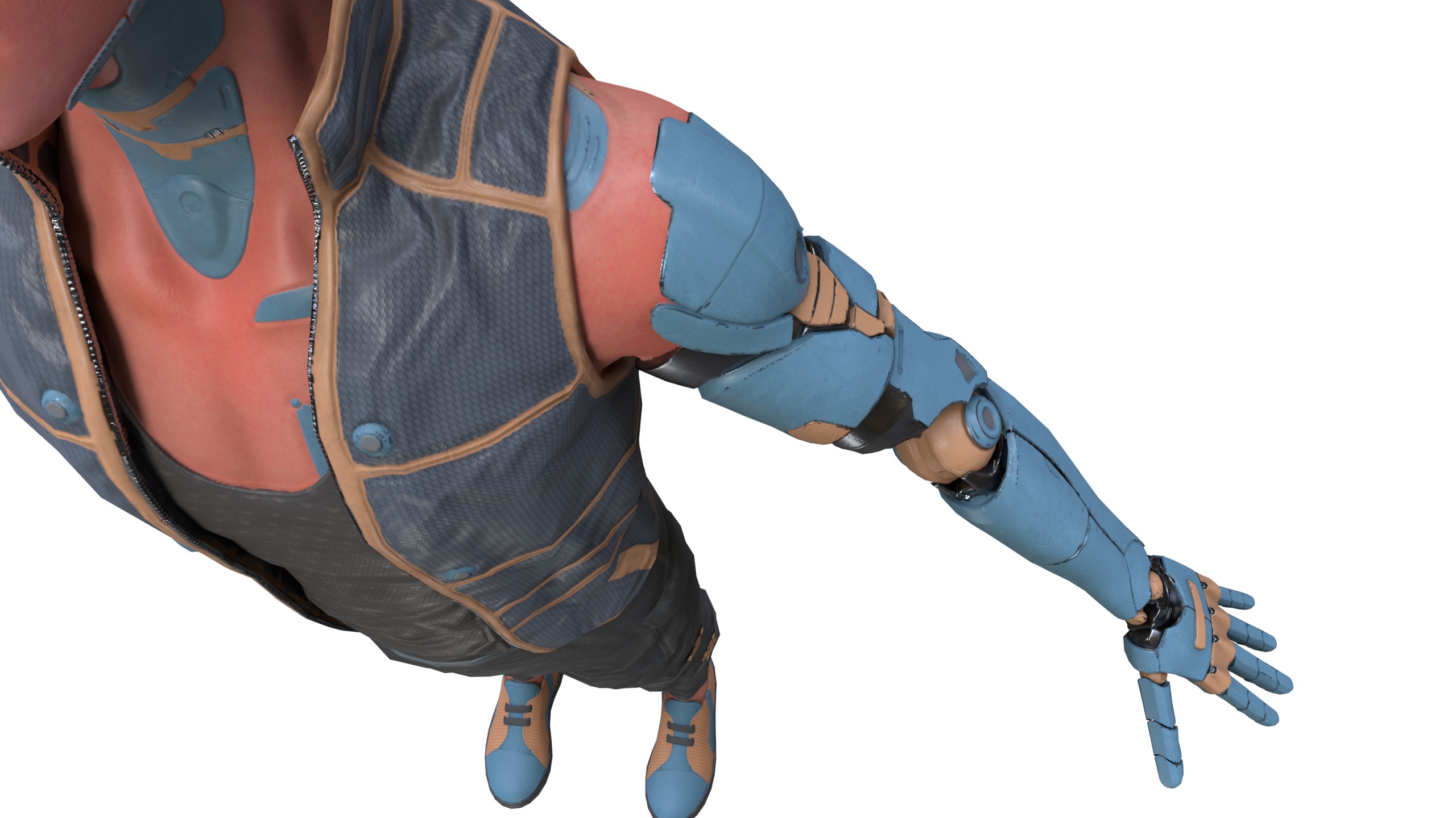 Cyberpunk in Motion Low-poly 3D model_28