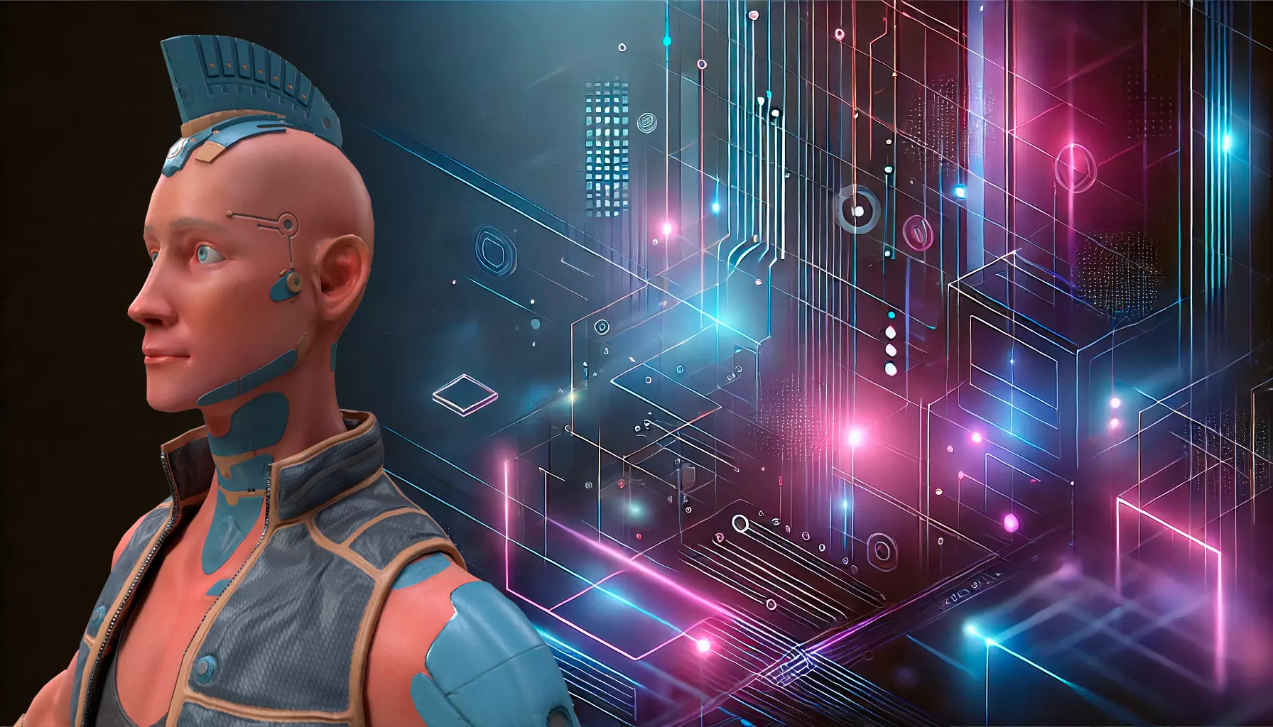 Cyberpunk in Motion Low-poly 3D model_0