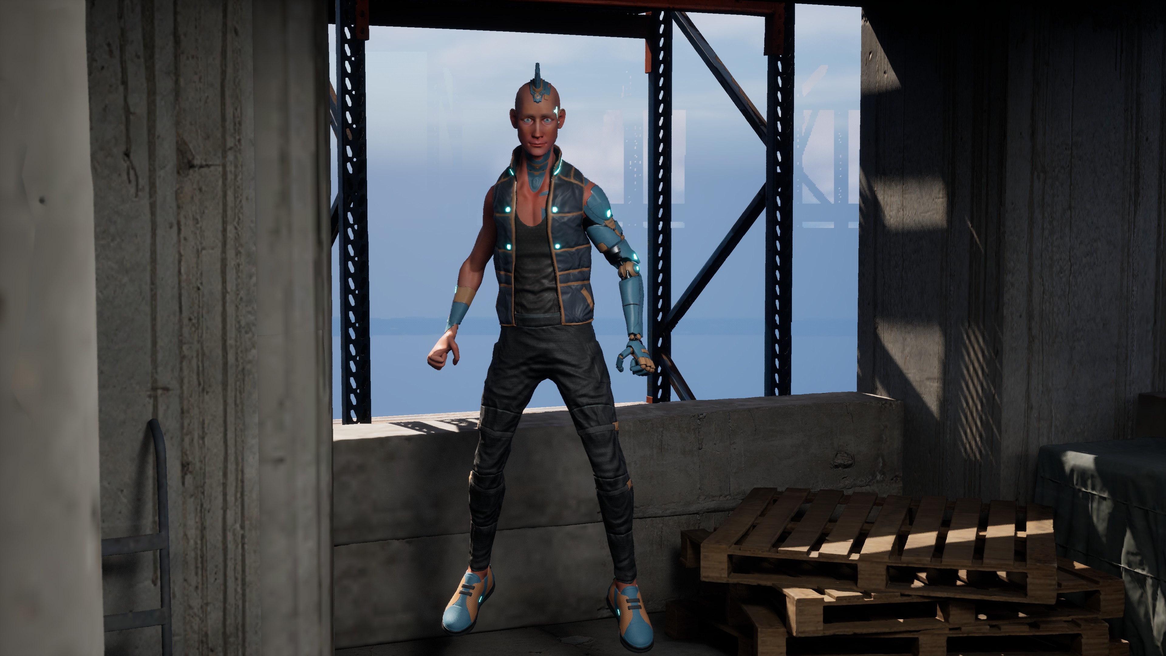 Cyberpunk in Motion Low-poly 3D model_11