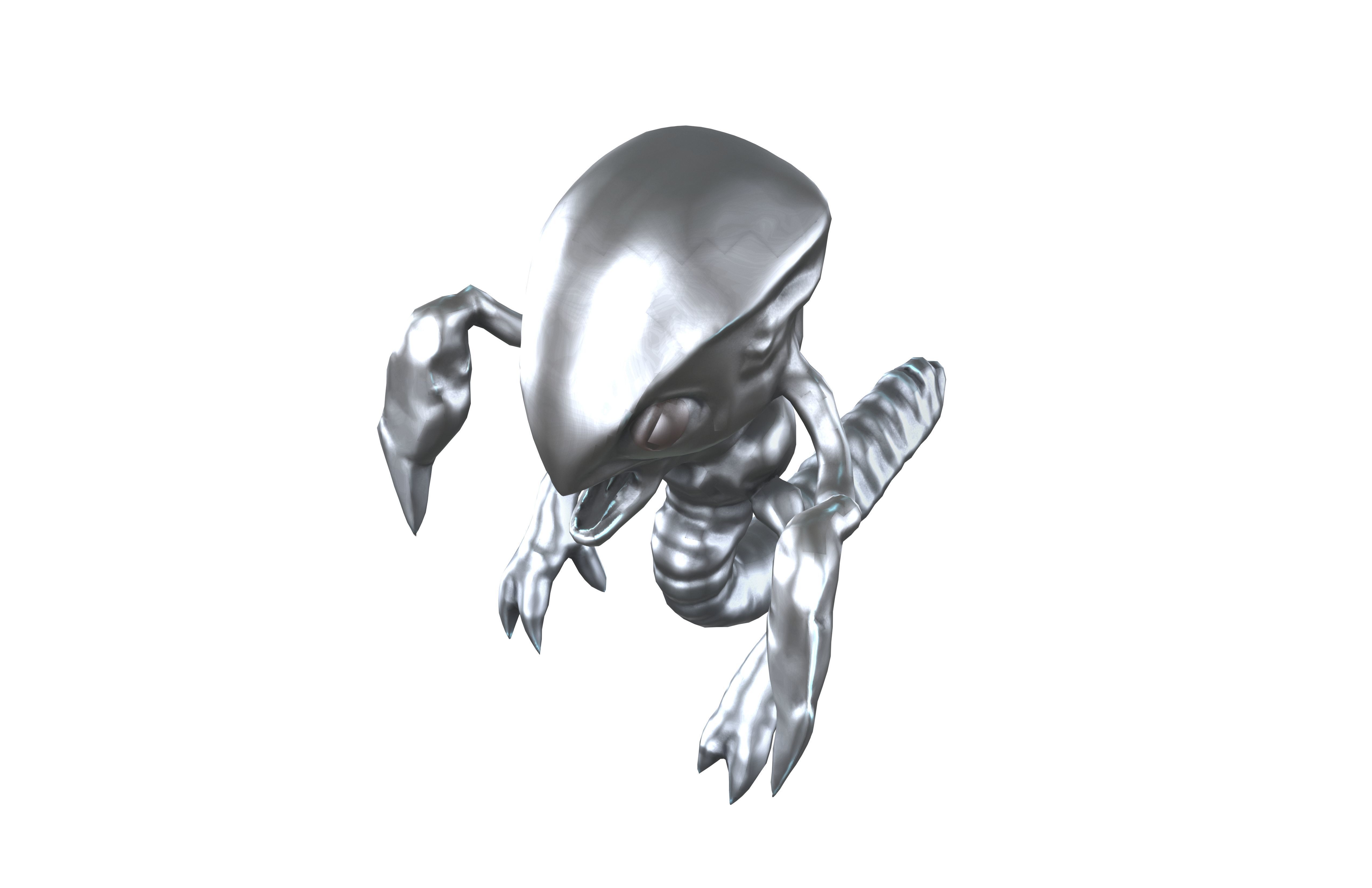 Aliens Monster v4 001 Low-poly 3D model_1