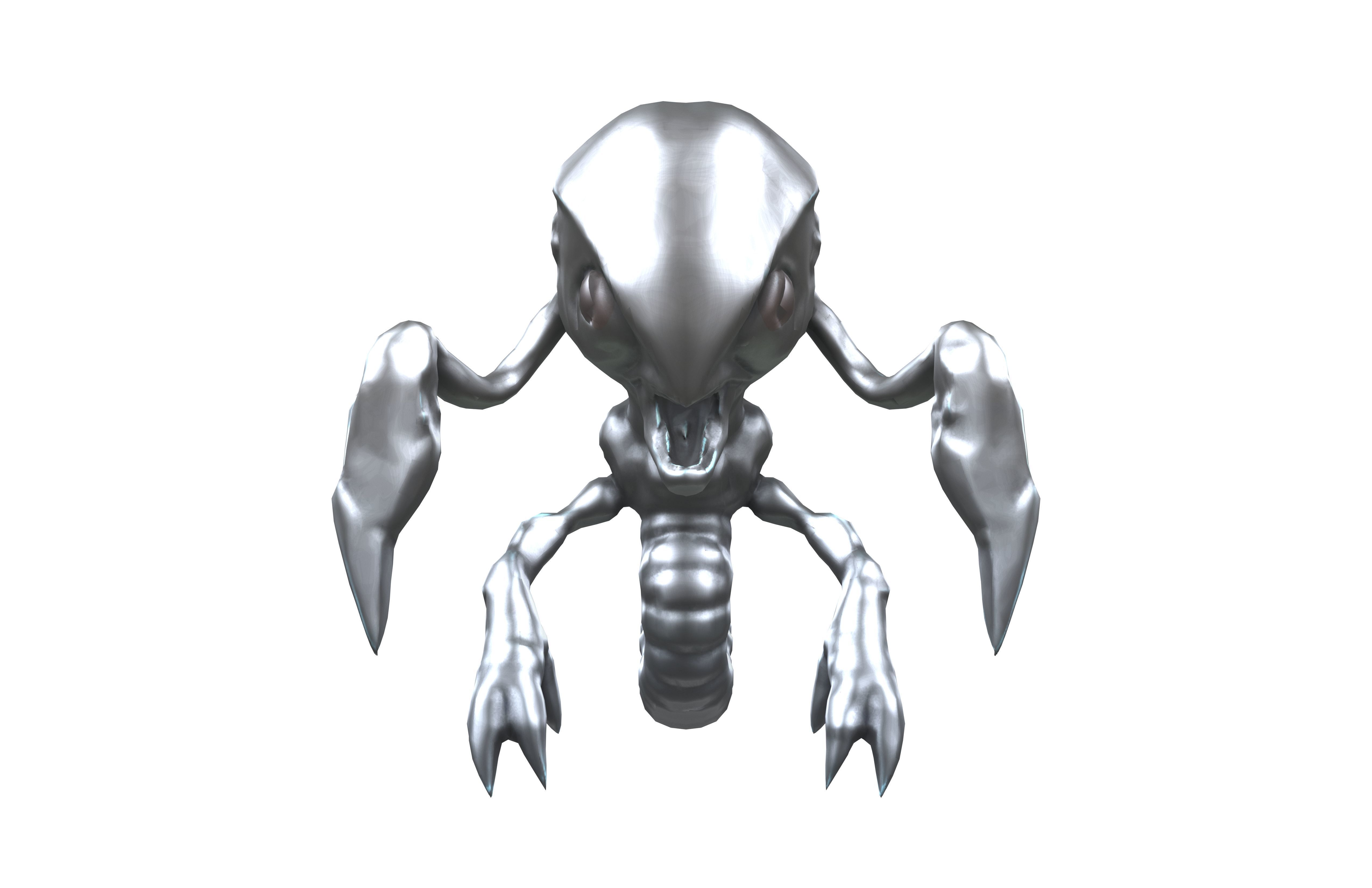 Aliens Monster v4 001 Low-poly 3D model_2