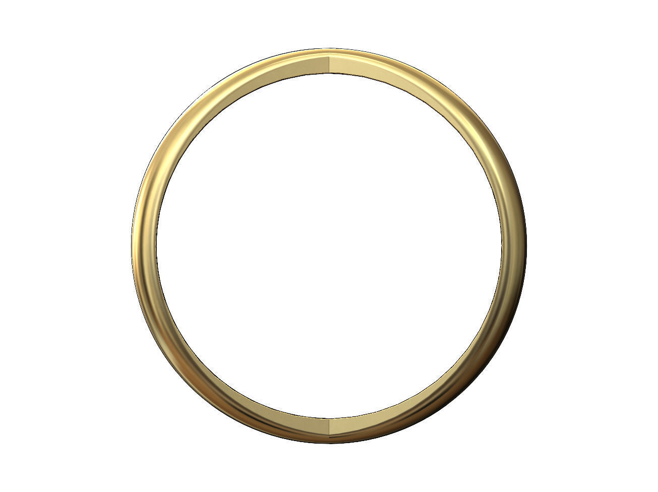 Double pinched and dome bangle bracelet 3D print model_1