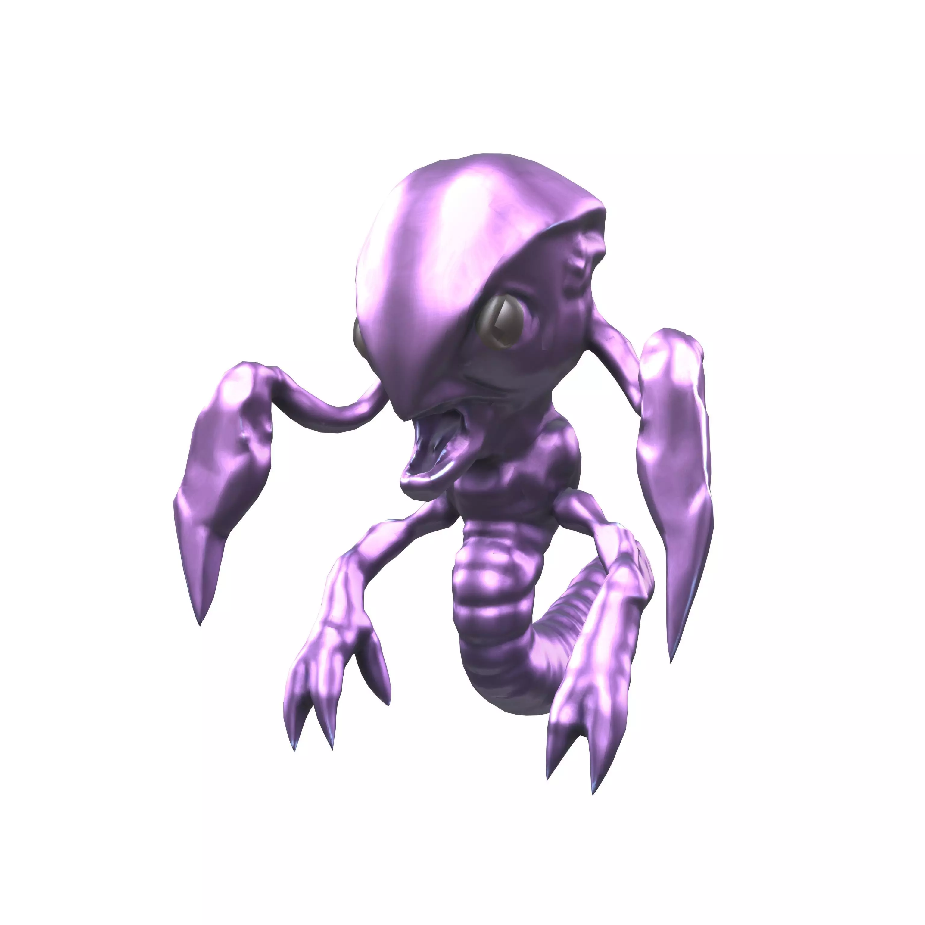 Aliens Monster v4 002 Low-poly 3D model