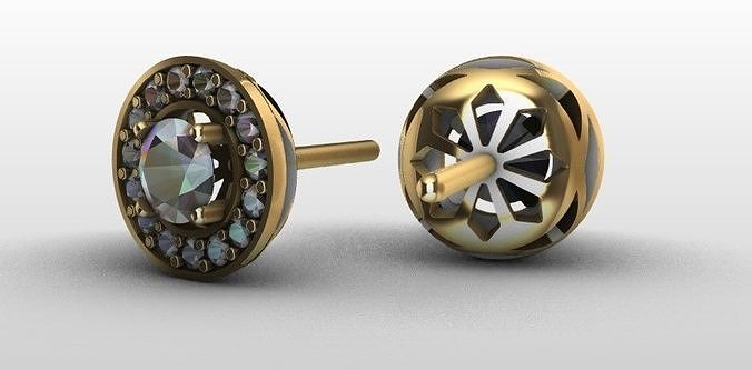 Earrings 3D print model