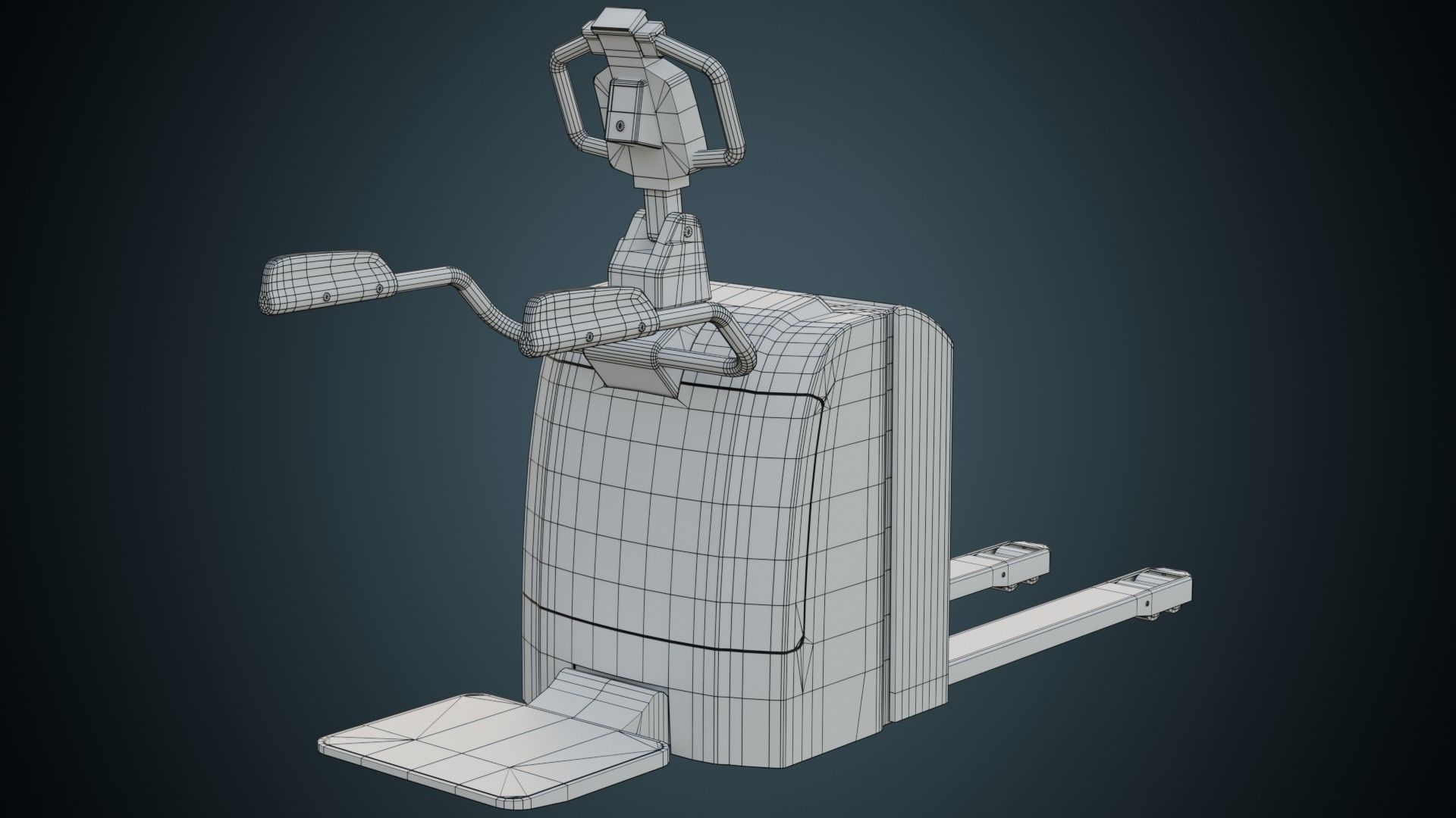 Rider Stacker 1B Low-poly 3D model_7