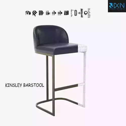 KINSLEY BARSTOOL 3D model