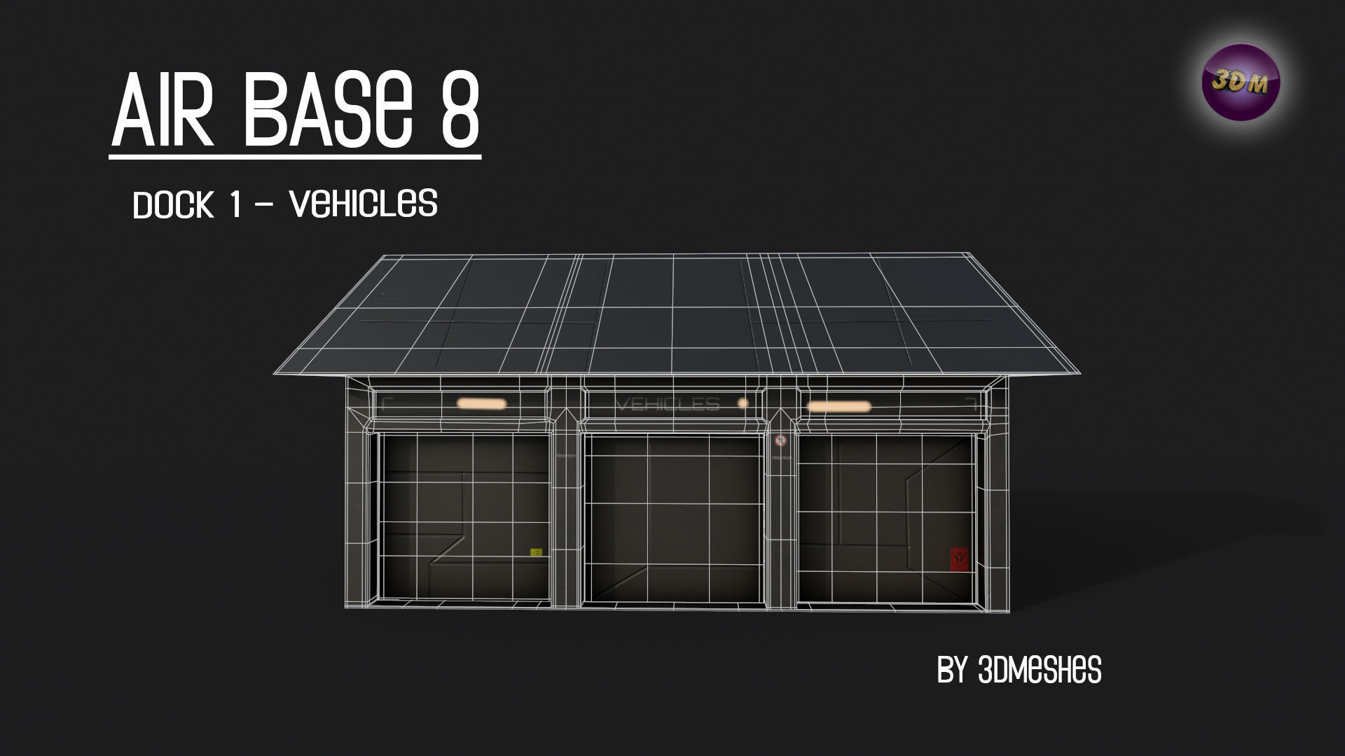 AIR BASE 8 - Dock 1 -  Vehicles Low-poly 3D model_11