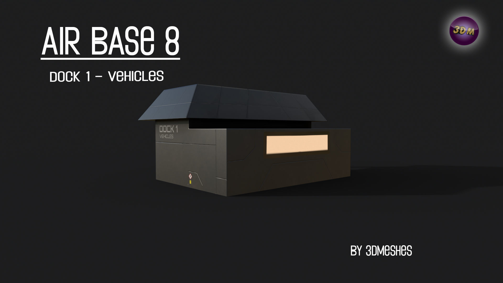 AIR BASE 8 - Dock 1 -  Vehicles Low-poly 3D model_16