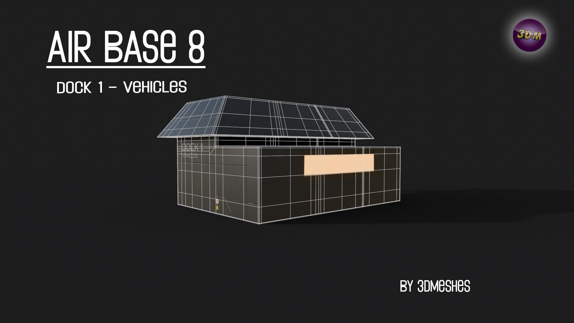 AIR BASE 8 - Dock 1 -  Vehicles Low-poly 3D model_17
