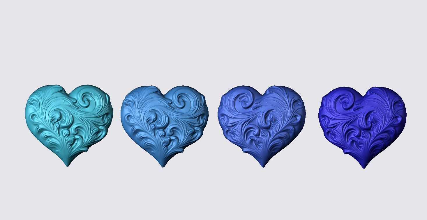 Heart Ornament 3D print model_1