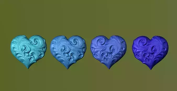 Heart Ornament 3D print model