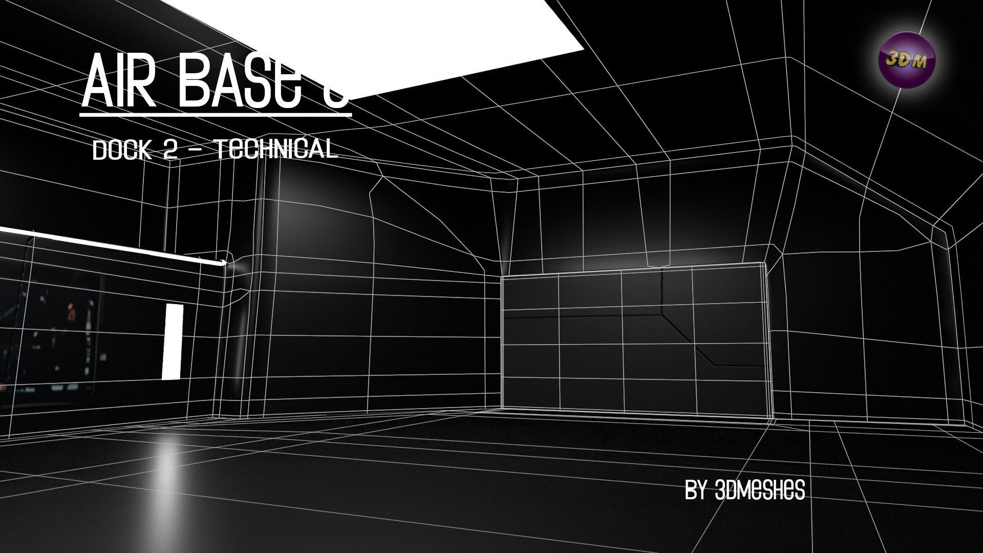 AIR BASE 8 - Dock 2 - Technical Low-poly 3D model_5