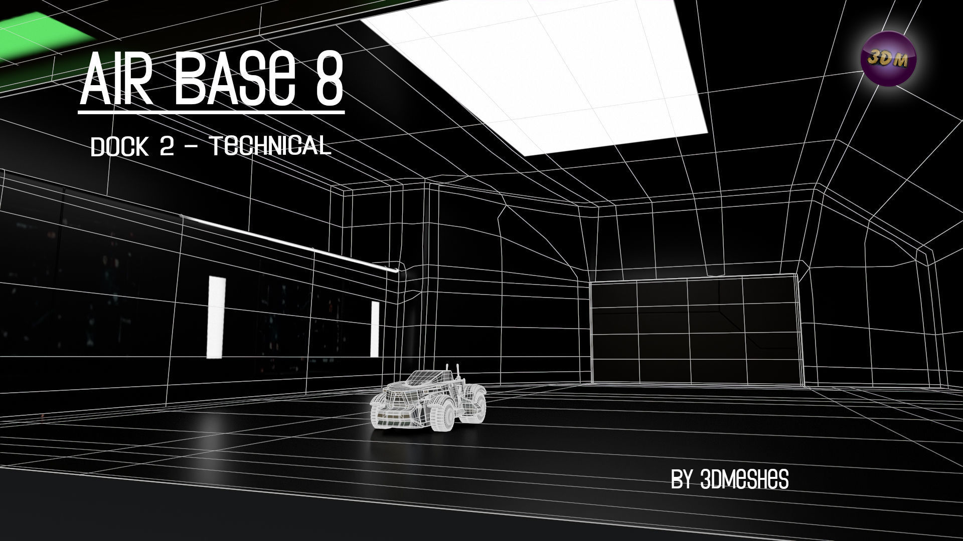 AIR BASE 8 - Dock 2 - Technical Low-poly 3D model_27