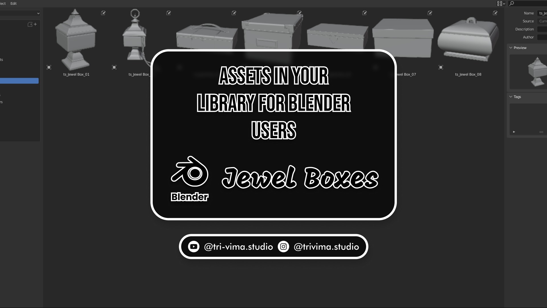 Assets in Your Library for Blender Users 3D model_13