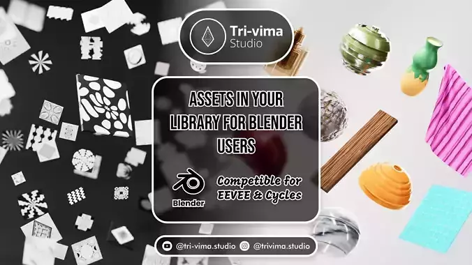 Assets in Your Library for Blender Users 3D model