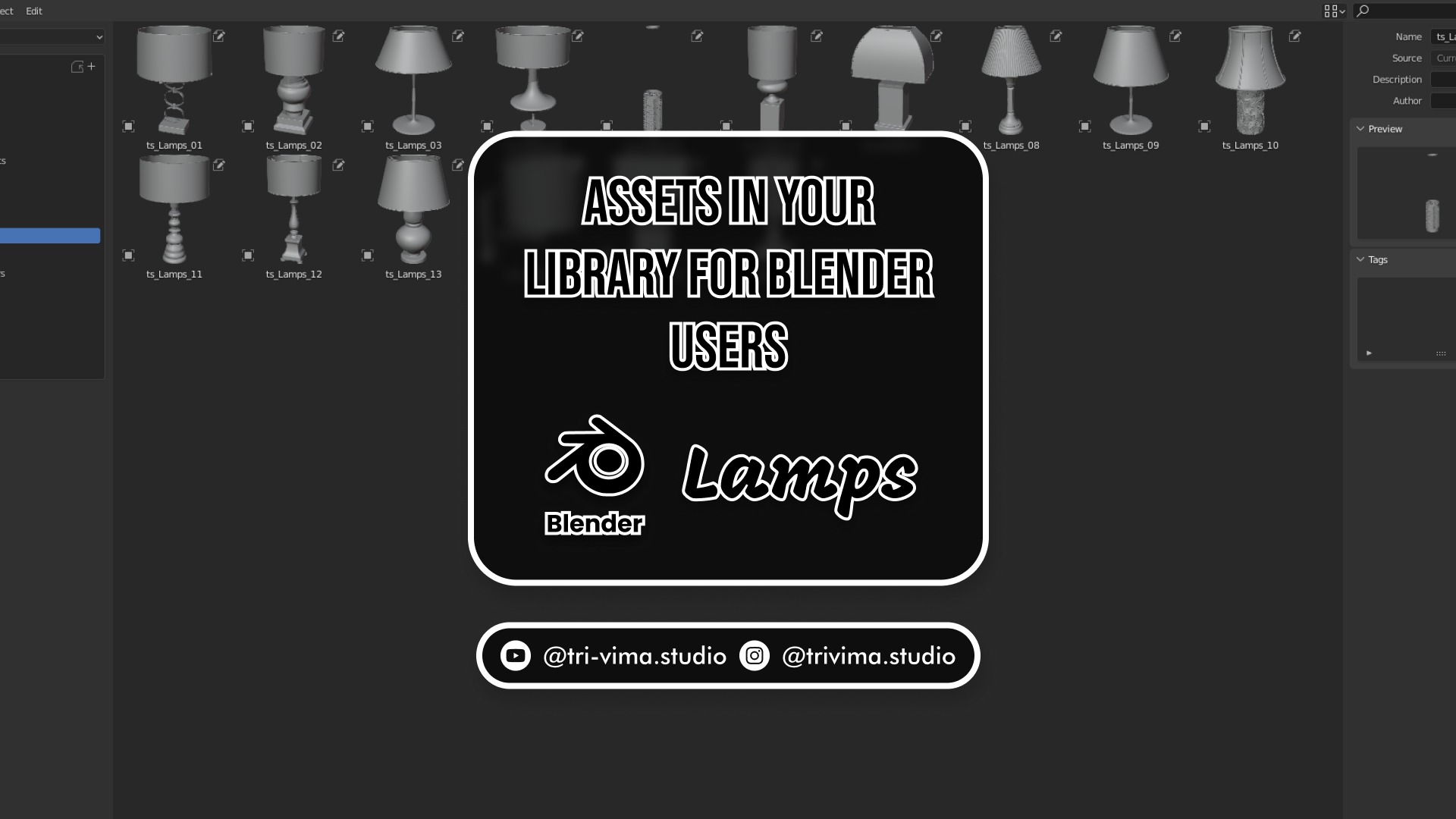 Assets in Your Library for Blender Users 3D model_10