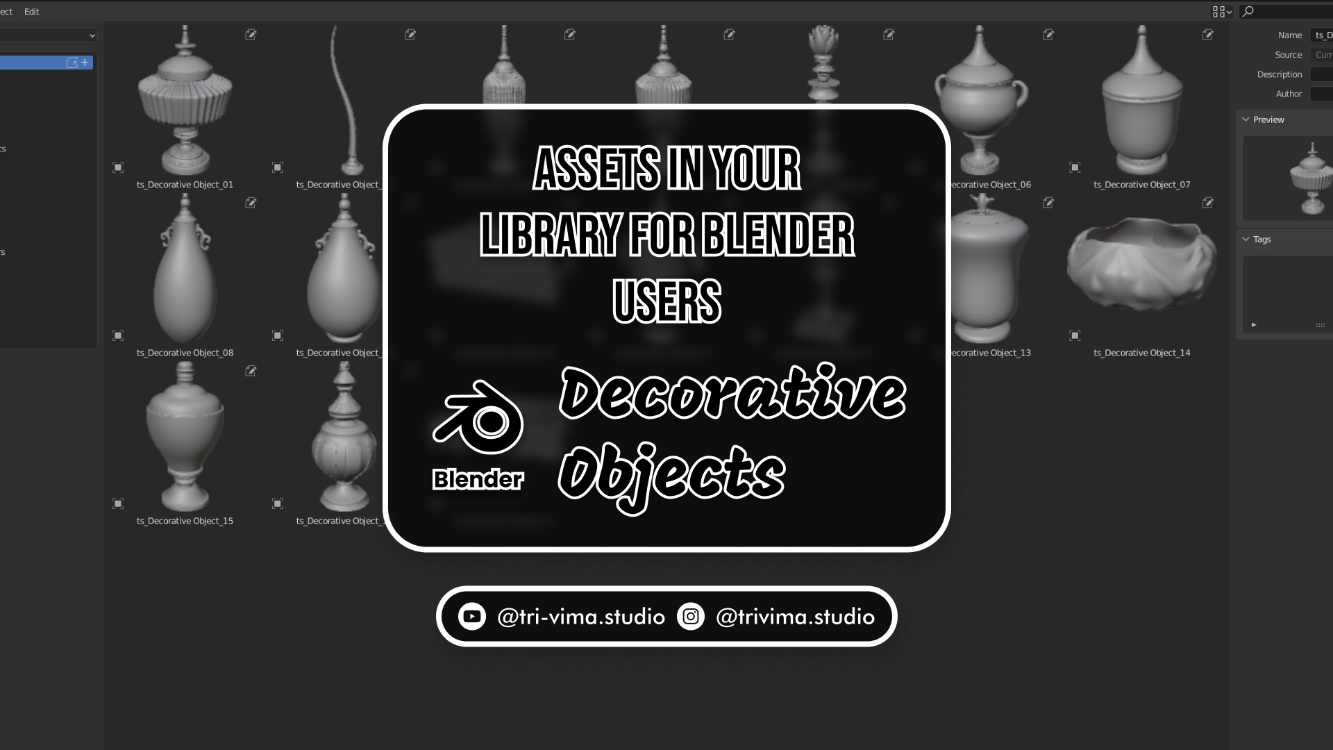 Assets in Your Library for Blender Users 3D model_7