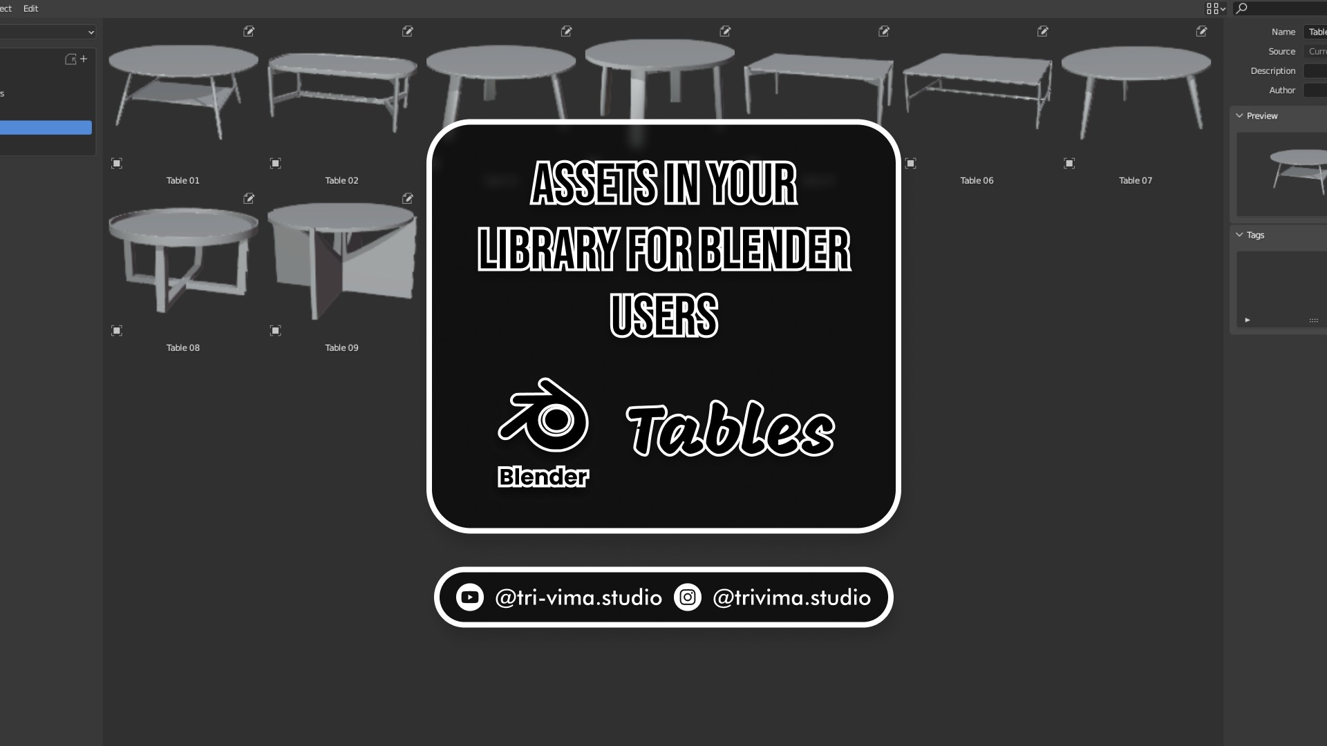 Assets in Your Library for Blender Users 3D model_3