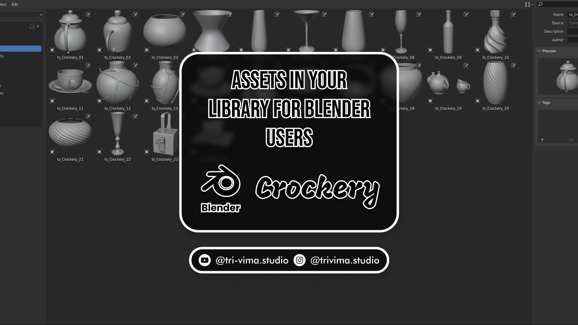 Assets in Your Library for Blender Users 3D model_4