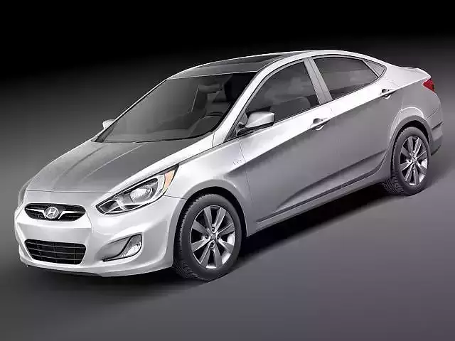 Hyundai Accent sedan 2012 3D model