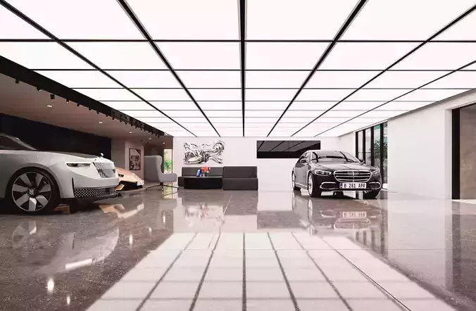 Car- Realism lightning interior