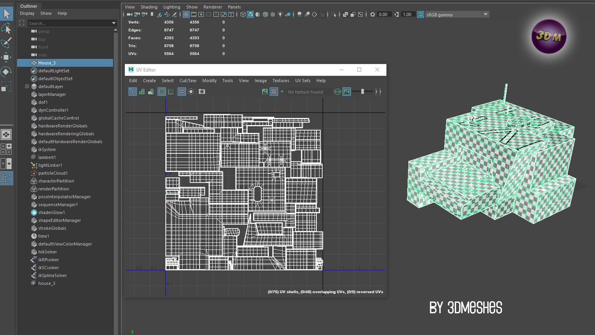 AIR BASE 8 - Dock 3 - Managment Low-poly 3D model_14
