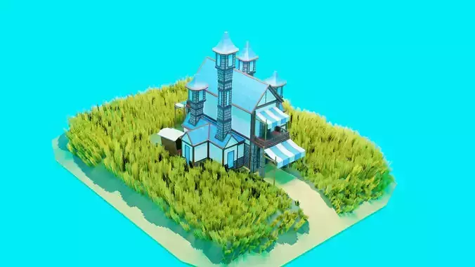wizard house Free 3D model