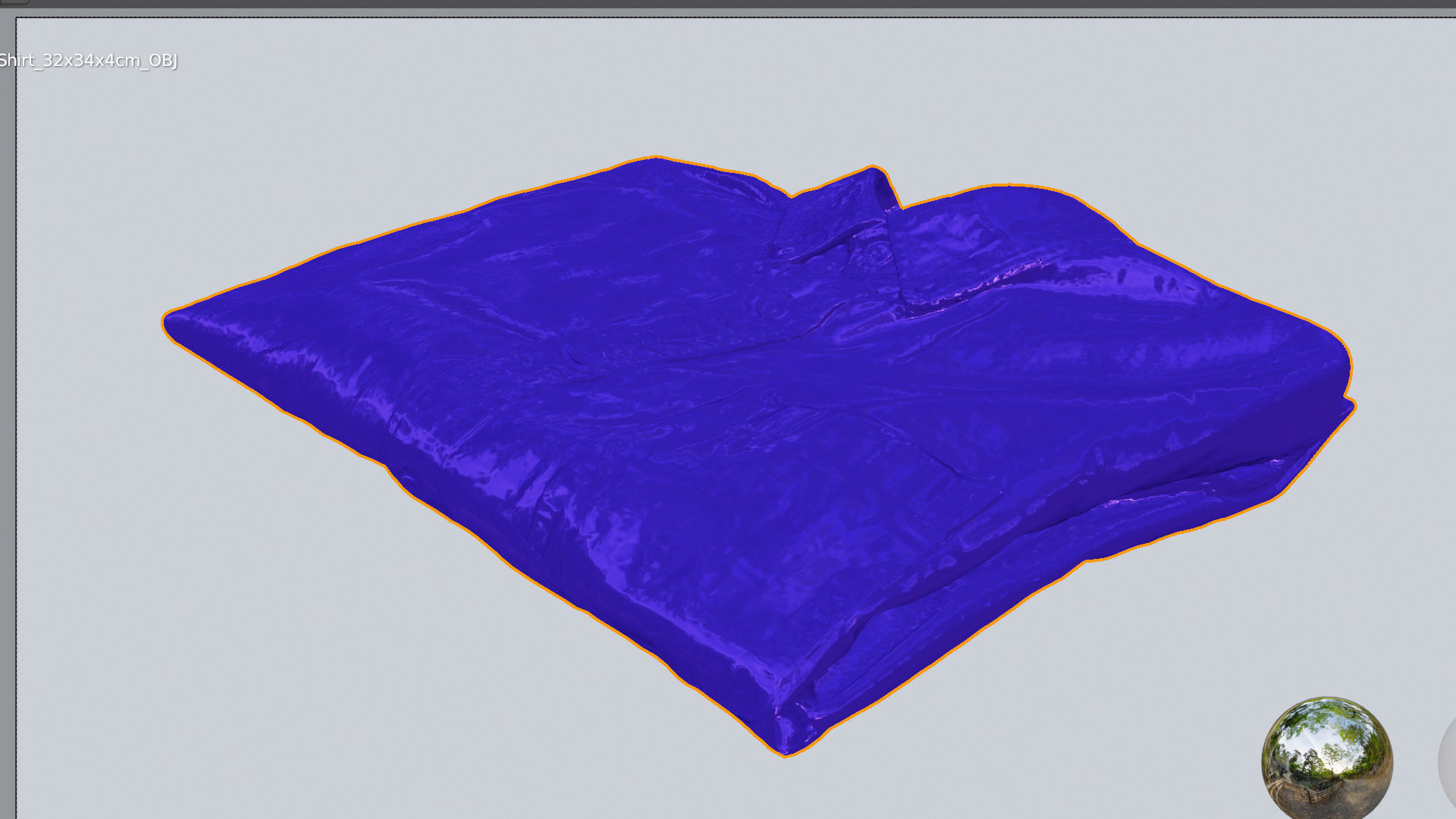 Generic folded checkered shirt with business style clothing  3D model_6