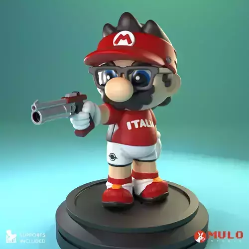Chibi Mario shooter 