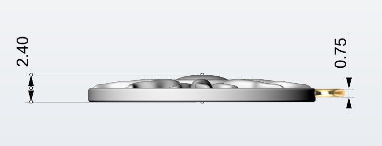 Pendant sun 3D print model_4