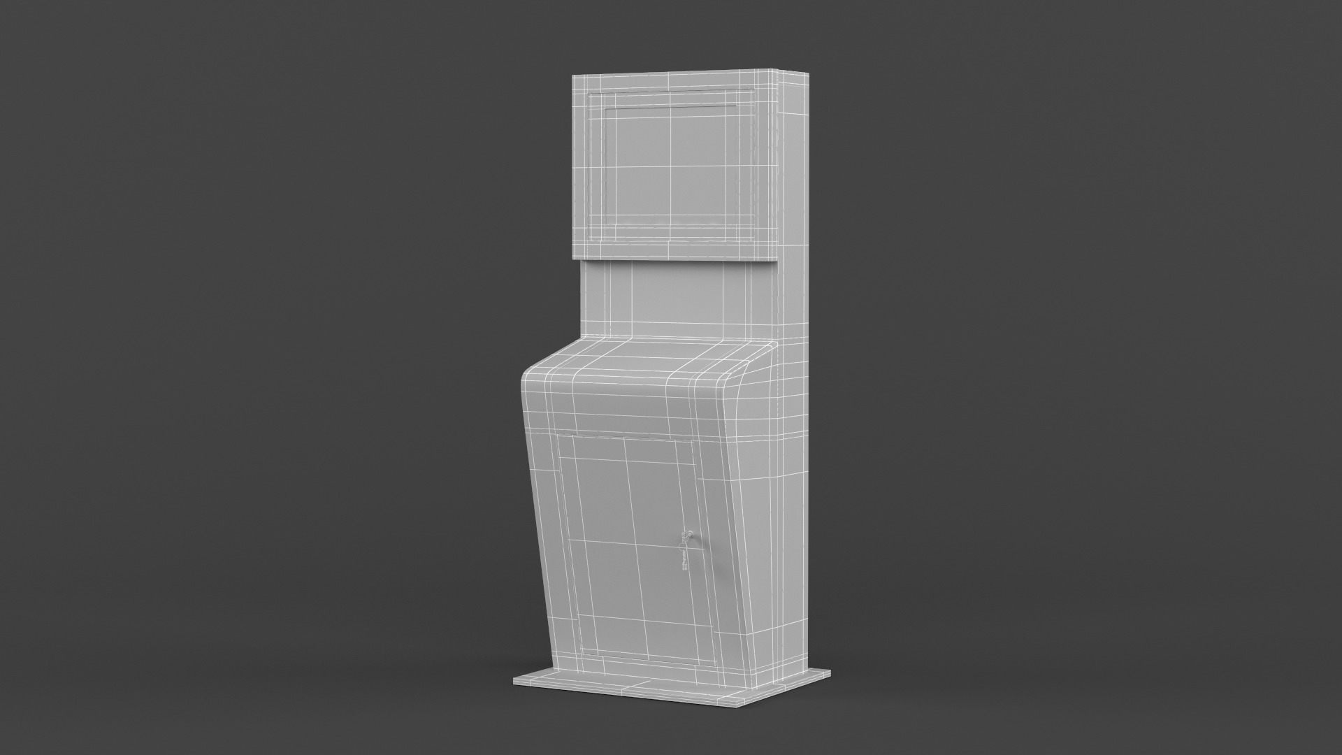 Electronic Kiosk 3D model_8