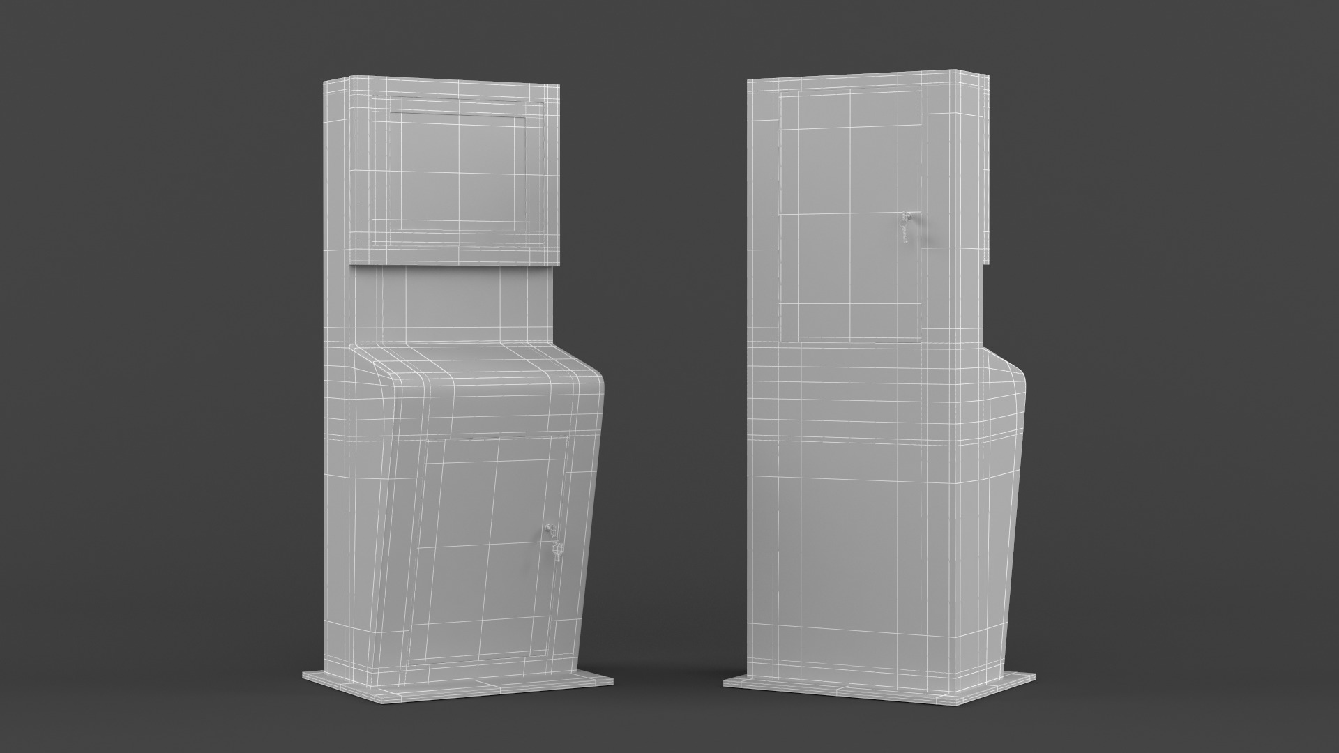 Electronic Kiosk 3D model_6