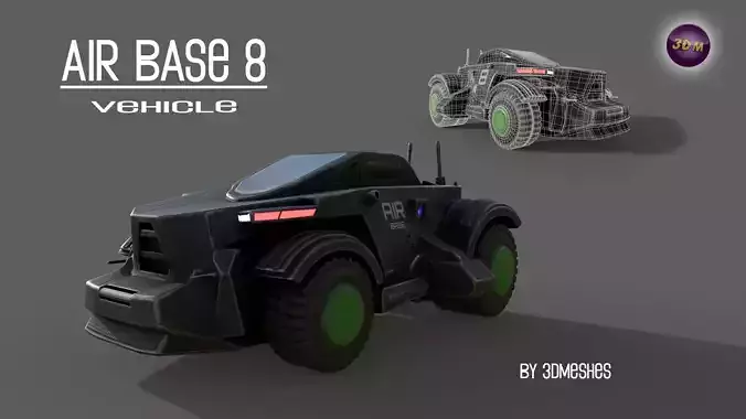 Air Base 8 - Car PBR 3D Model