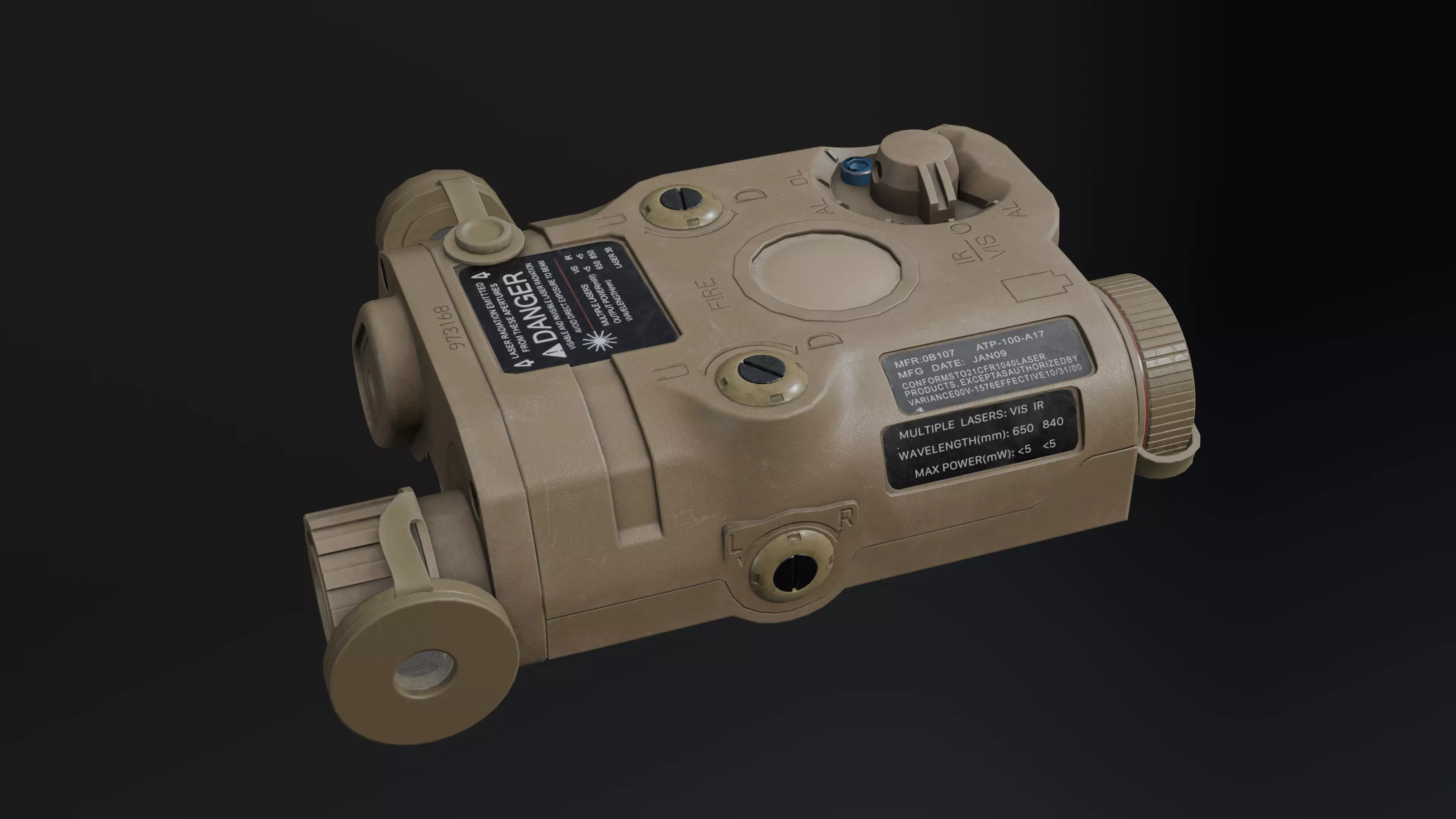 L3Harris ATPIAL C Arming Laser 3D model