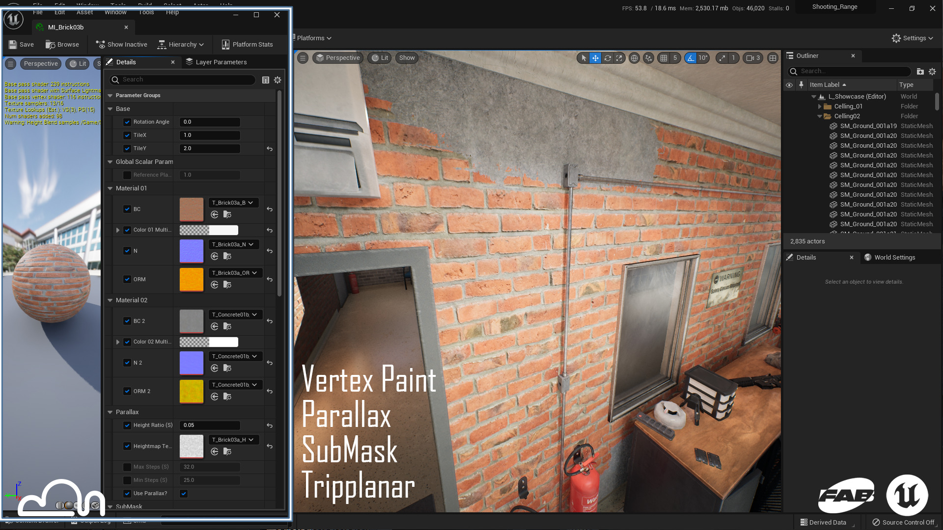 Shooting Range - Unreal 5 - Lumen Low-poly 3D model_17
