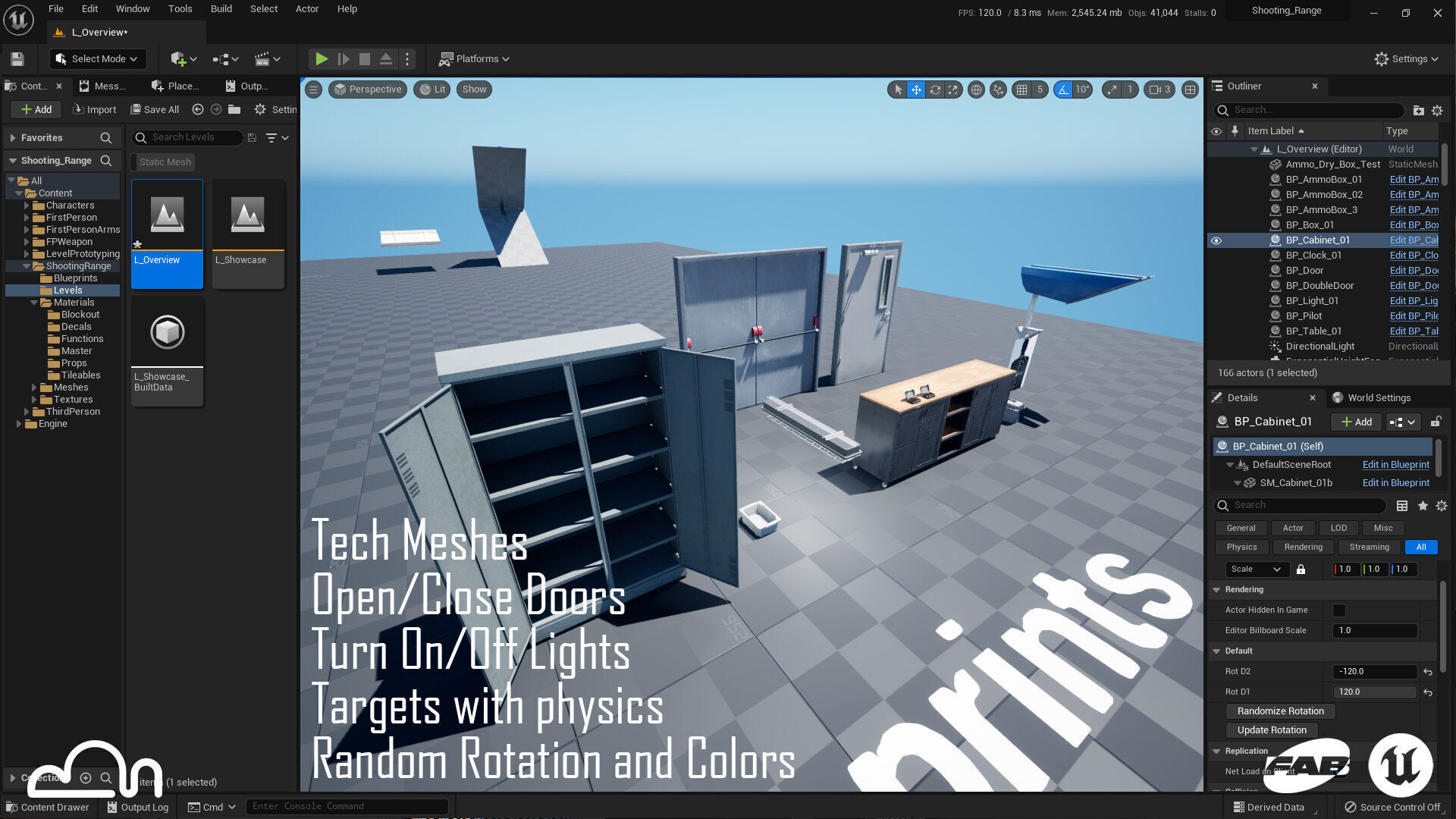 Shooting Range - Unreal 5 - Lumen Low-poly 3D model_18